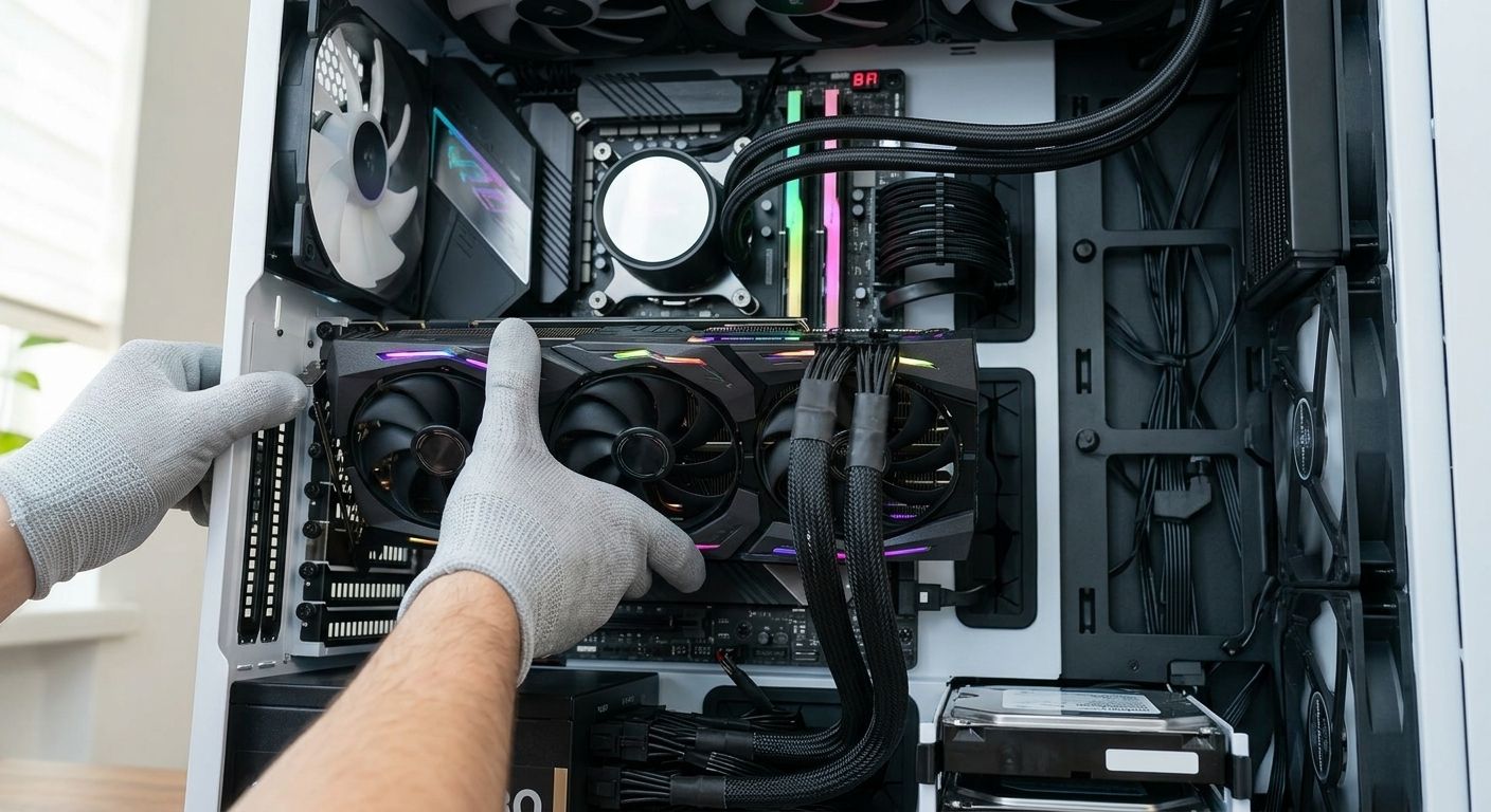 تناسب ابعاد کارت گرافیک با فضای داخلی کیس (GPU Clearance)