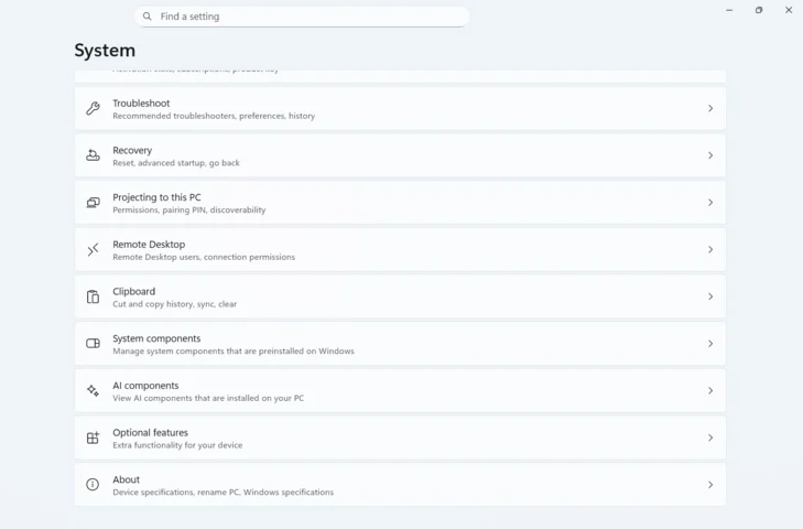دیدن مشخصات کامپیوتر از تنظیمات ویندوز