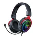 هدست گیمینگ اونیکوما مدل X10 BLACK RED RGB WRD