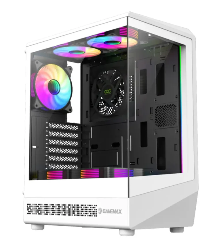 کیس کامپیوتر گیمینگ GAMEMAX VISTA COC AW WHITE