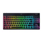 کیبورد گیمینگ ریزر مدل BLACKWIDOW V4 LOW PROFILE HYPERSPEED TKL YELLOW SWITCH WLS