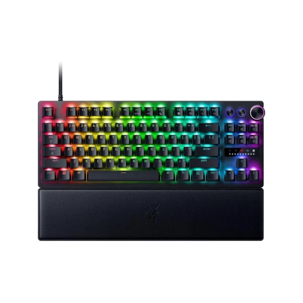 کیبورد گیمینگ ریزر مدل HUNTSMAN V3 PRO TENKEYLESS ANALOG SWITCH WRD