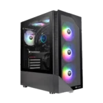 کیس کامپیوتر گیمینگ ترمالتیک مدل VIEW 200 TG ARGB CHASSIS BLACK