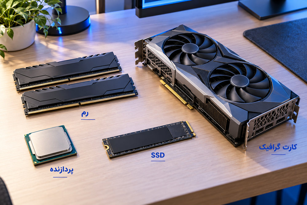 اولویت انتخاب پردازنده، رم، SSD و کارت گرافیک در کامپیوتر مهندسی