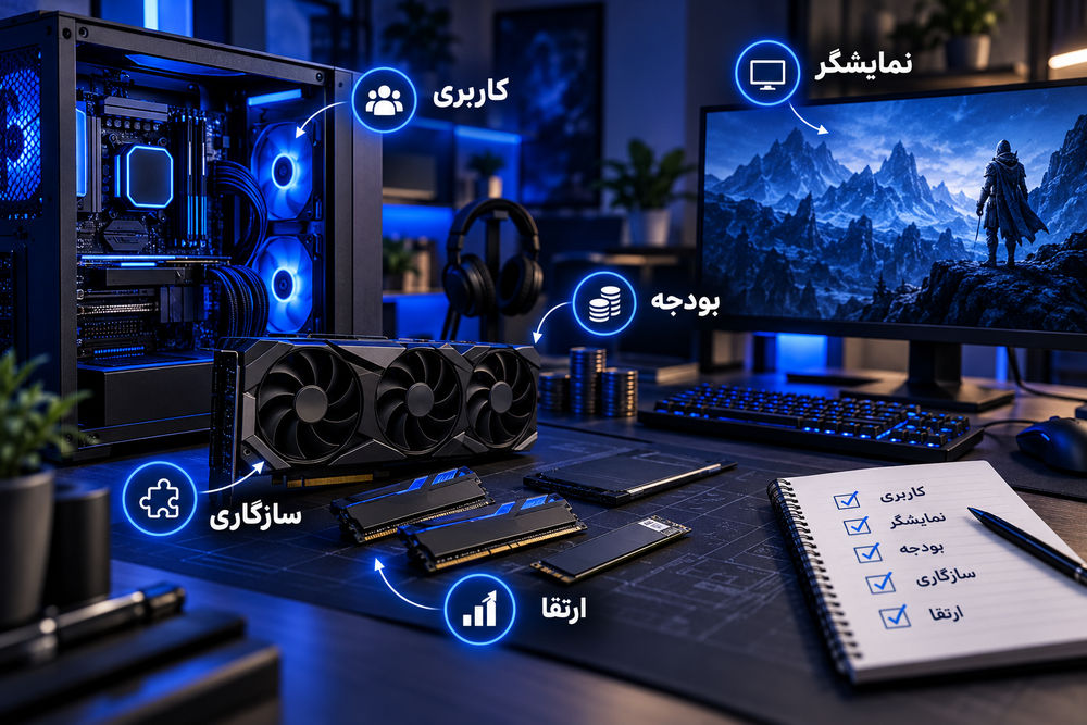 چک لیست خریئ کیس گیمینگ یا کیس معمولی